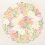 Watercolor Floral Garden Party Crest Paper Coaster<br><div class="desc">Set the prettiest table for your magical evening in the garden with these gorgeous watercolor floral wedding crest coasters. These look fabulous in at the bar or sprinkled around the reception, and make a lovely keepsake to smuggle home! With this suite, every insert is more deliciously colorful than the next....</div>