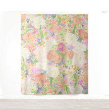 Watercolor Floral Garden Party Crest Wedding
