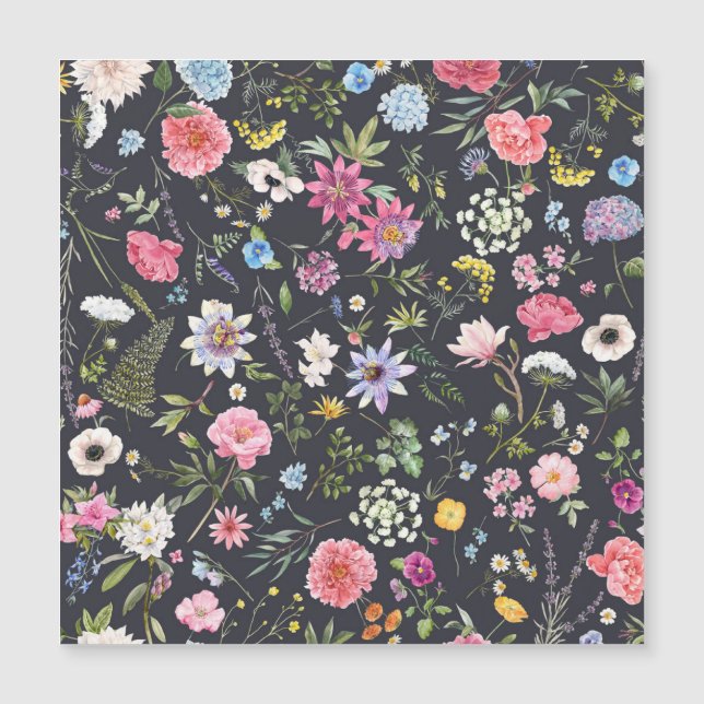 Watercolor Floral: Gentle Summer Pattern. (Front)