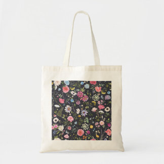 Watercolor Floral: Gentle Summer Pattern. Tote Bag