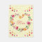 Watercolor Floral Heart Wreath Love
