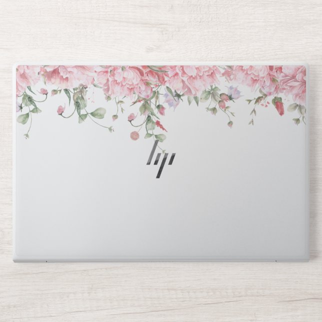 Watercolor Floral HP Laptop Skin (Front)