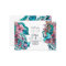 Watercolor floral illustration yoga instructor
