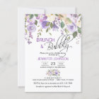 Watercolor Floral Lavender Purple Bridal Brunch