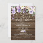 Watercolor Floral Lavender Rustic Bridal Shower