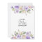 Watercolor Floral Lavender Rustic Bridal Shower