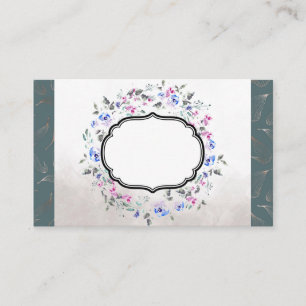 Watercolor Floral Leaf Desiger Business Card