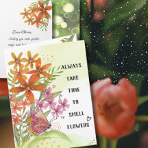 Watercolor Floral Magic Get Well Motivational
