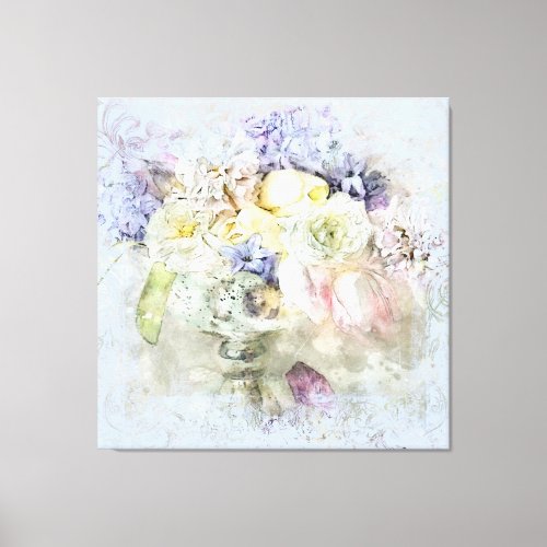  Watercolor Floral Magical Pretty Flowers AP10 Canvas Print