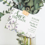 Watercolor Floral Morning Glory Handfasting Save The Date at Zazzle