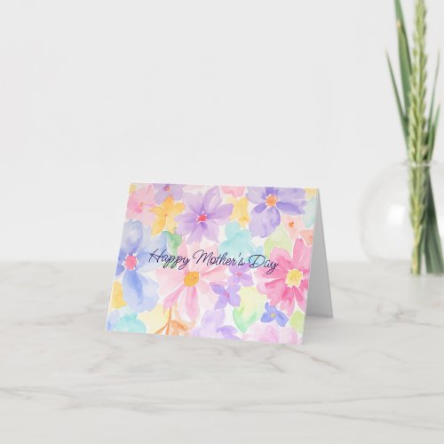 Watercolor Floral Mother's Day Card