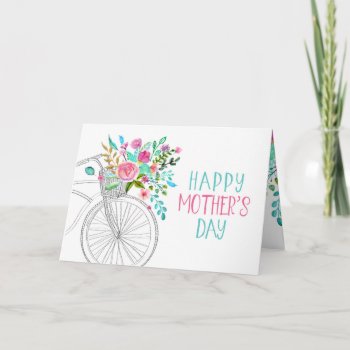 Watercolor Floral Mother's Day Card by fancypaperie at Zazzle