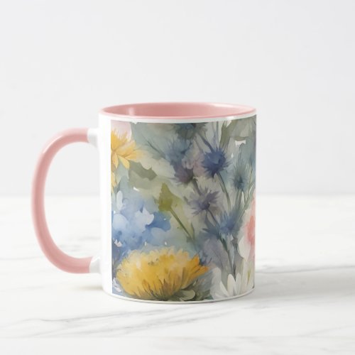 Watercolor Floral Mug