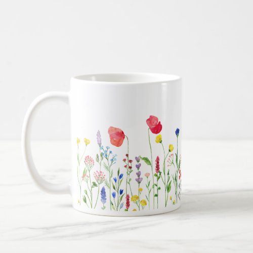 Watercolor Floral Mug 