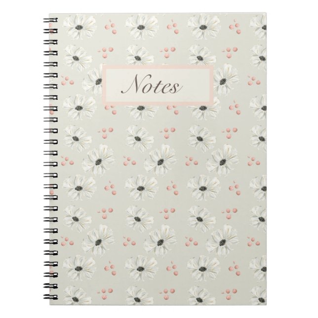 Watercolor Floral  Notebook (Front)