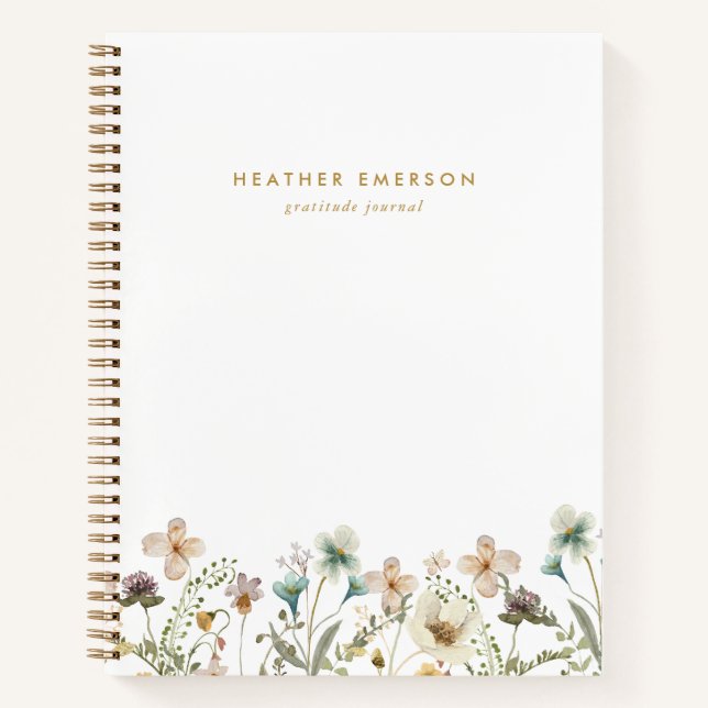Watercolor Floral Notebook (Front)