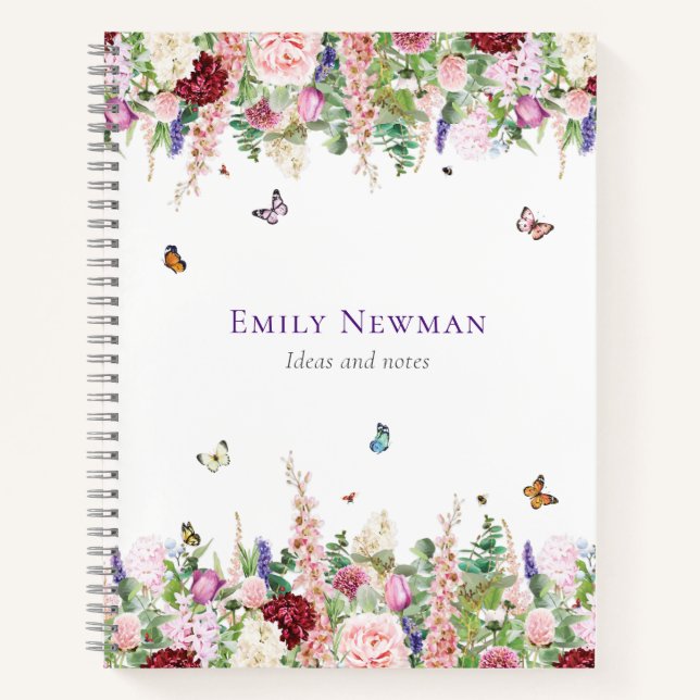 Watercolor Floral Notebook (Front)