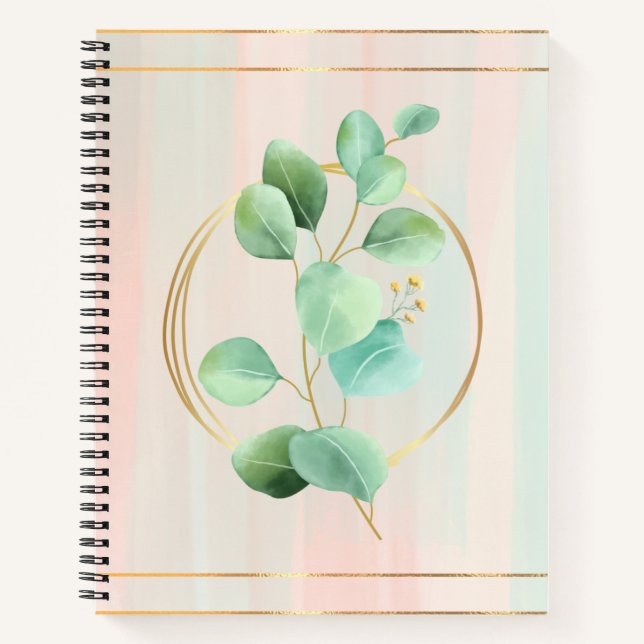 Watercolor Floral  Notebook (Front)
