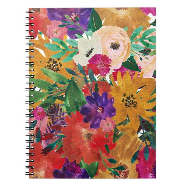 Watercolor Floral Notebook (Front)