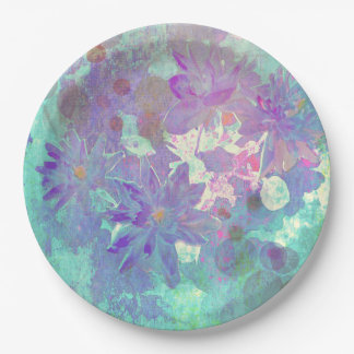 Watercolor Floral Paper Plates