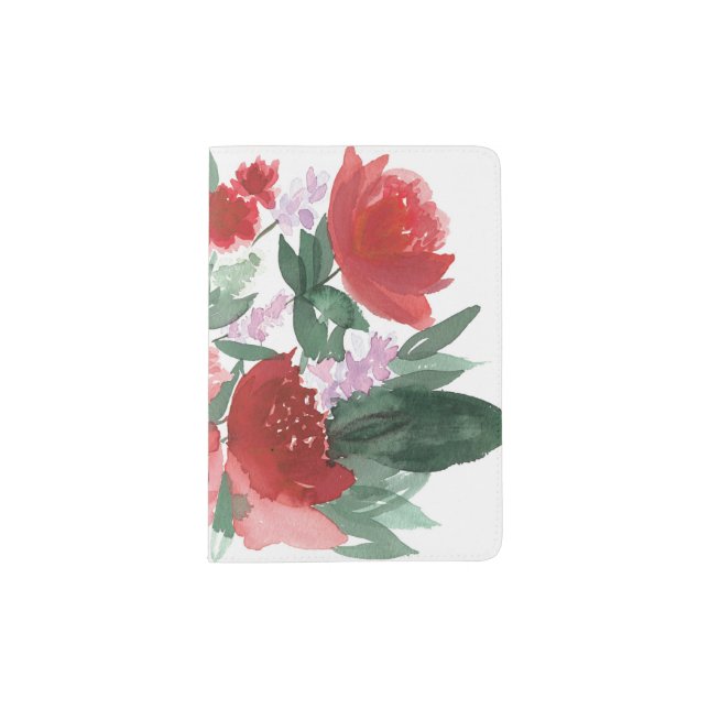 Watercolor Floral Passport Cover (Front)