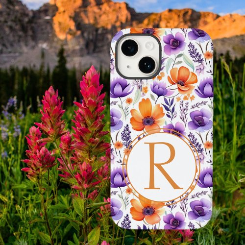Watercolor Floral Pattern Case_Mate iPhone 14 Case