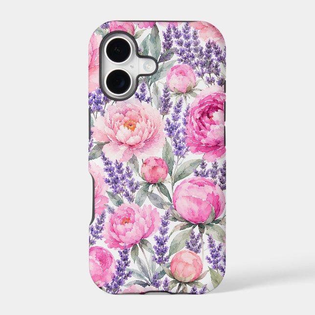 Watercolor Floral Pattern Case-Mate iPhone Case (Back)