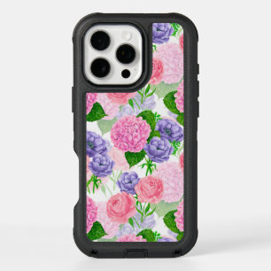 Watercolor floral pattern iPhone 16 pro max case