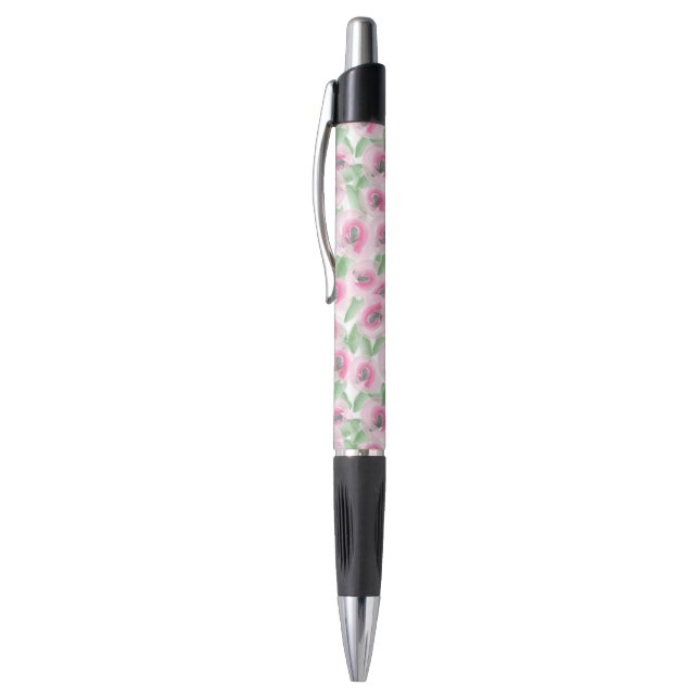 Watercolor Floral Pen (Top (Vertical))