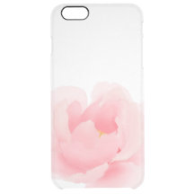 Watercolor Floral Peony Clear iPhone 6/6s Case