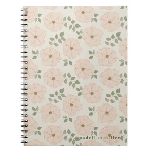 Watercolor Floral Personalized Notebook