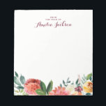 Watercolor Floral Personalized Notepad Stationery<br><div class="desc">More pretty Notepads in the Little Bayleigh Store!</div>