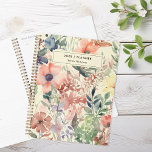 Watercolor Floral Personalized Planner<br><div class="desc">Watercolor Floral Personalized Planner Notebook</div>