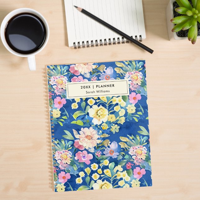 Watercolor Floral Personalized Planner (Creator Uploaded)