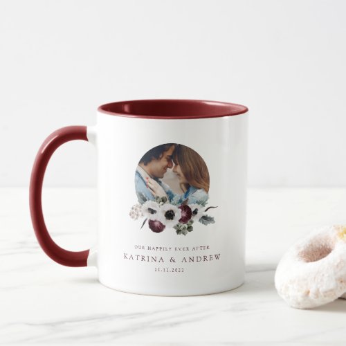 Watercolor Floral Photo Mug