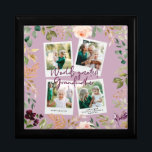 Watercolor floral photo world greatest grandmother gift box<br><div class="desc">Watercolor floral and foliage multi photo worlds greatest Grandmother. Elegant,  beautiful thoughtful gift.</div>