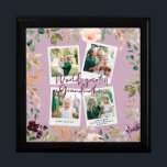 Watercolor floral photo world greatest grandmother gift box<br><div class="desc">Watercolor floral and foliage multi photo worlds greatest Grandmother. Elegant,  beautiful thoughtful gift.</div>