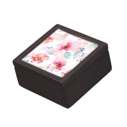 Watercolor Floral Pink  Gift Box