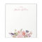 Watercolor Floral Pink Personalized Stationery