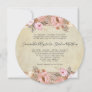 Watercolor Floral Pink Vintage French Regency Lace Invitation
