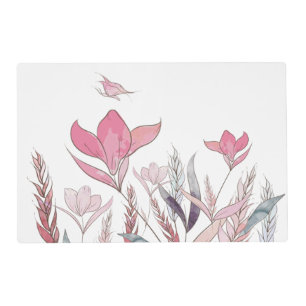 Watercolor Floral Placemat – Elegant Watercolor 