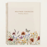 Watercolor Floral Planner<br><div class="desc">Organize your special day with our Watercolor Floral Planner. This planner is practical and stylish and features a beautiful cover design of rustic dried grasses,  delicate leaves,  and vintage wildflowers in earthy tones. It provides comprehensive planning tools and checklists,  ensuring your bohemian-themed wedding is meticulously arranged and flawlessly executed.</div>