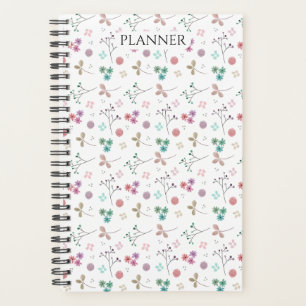 Watercolor Floral Planner Pink 5.5x8.5