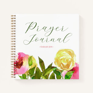Watercolor Floral Prayer Journal