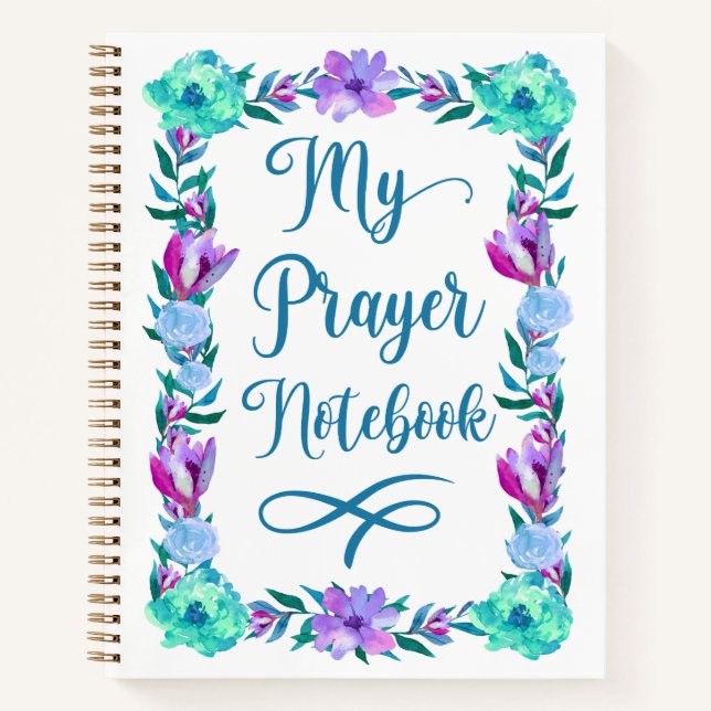 Watercolor Floral Prayer Notebook (Front)