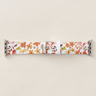 Watercolor Floral Print Apple Watch Band