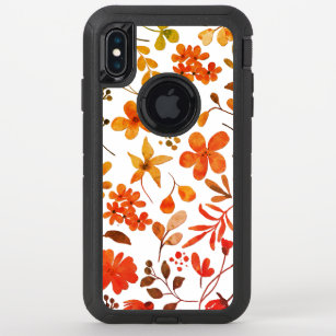 Watercolor Floral Print  OtterBox Defender iPhone XS Max Case