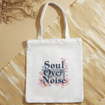 Watercolor floral quote elegant stylish tote bag