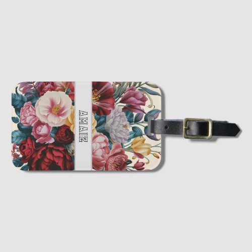 watercolor floral Rose Garden iPhone  iPad case Luggage Tag