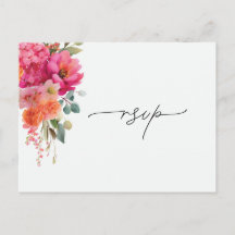 Watercolor Floral RSVP Response